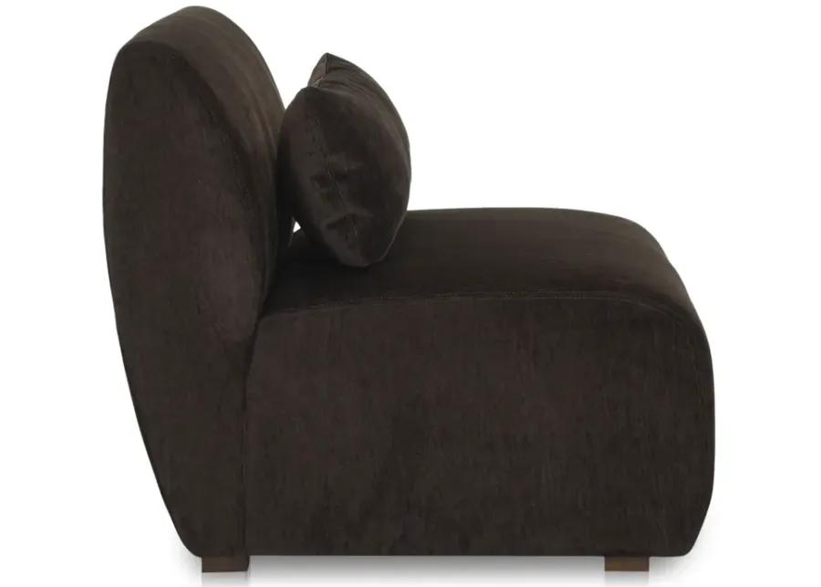 Amelia Slipper Chair Espresso