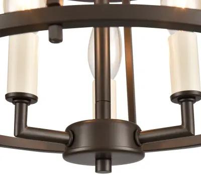 Joanie 13'' Wide 3-Light Semi Flush Mount - Old Bronze