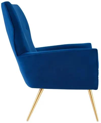 Renata Button Tufted Performance Velvet Armchair