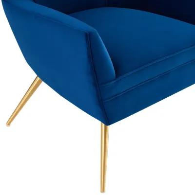 Renata Button Tufted Performance Velvet Armchair