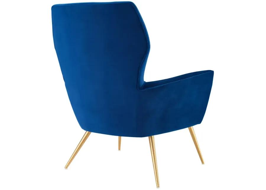 Renata Button Tufted Performance Velvet Armchair