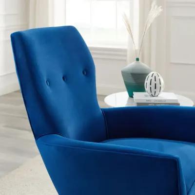 Renata Button Tufted Performance Velvet Armchair