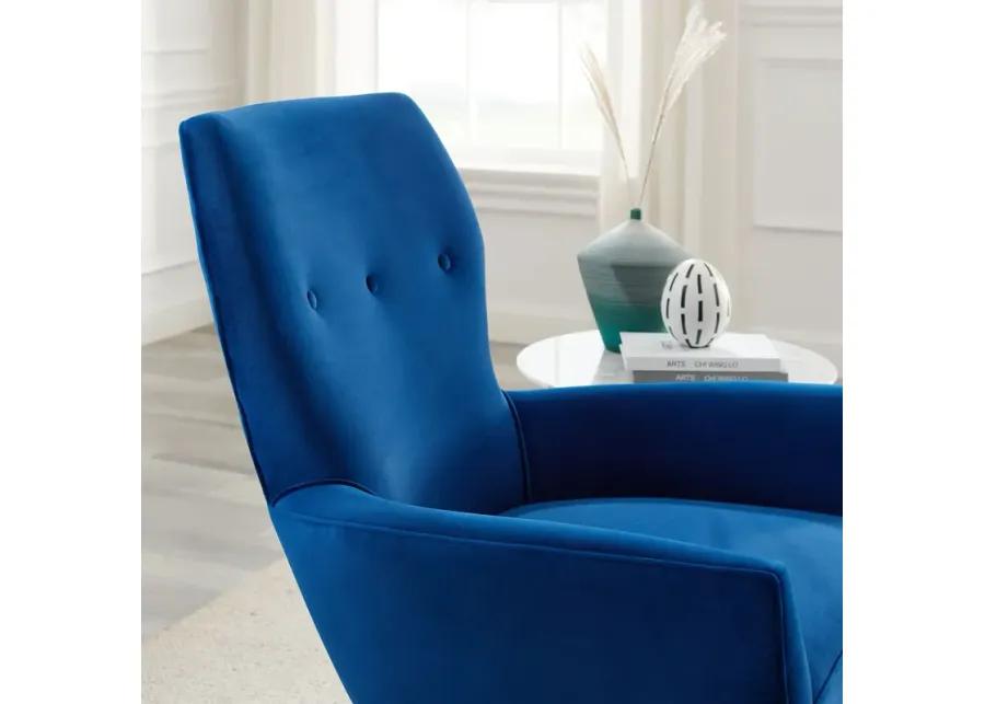 Renata Button Tufted Performance Velvet Armchair