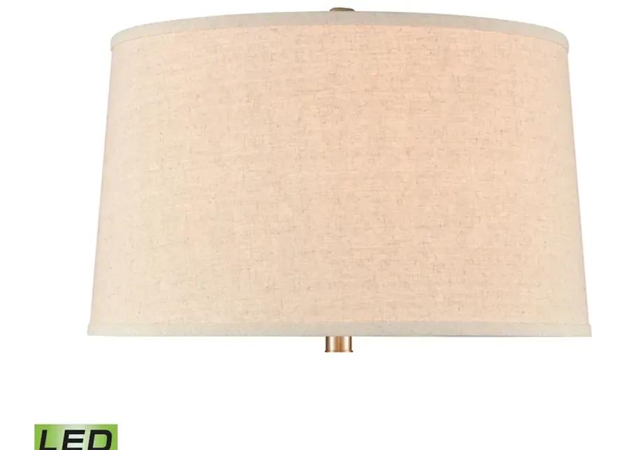 Bartlet Fields 34'' High 1-Light Table Lamp - White - Includes LED Bulb