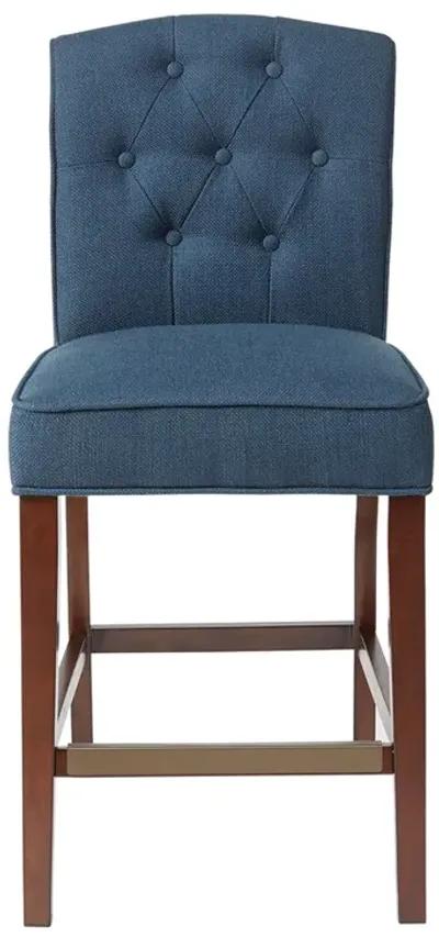 Madison Park Marian Navy Tufted Counter Stool