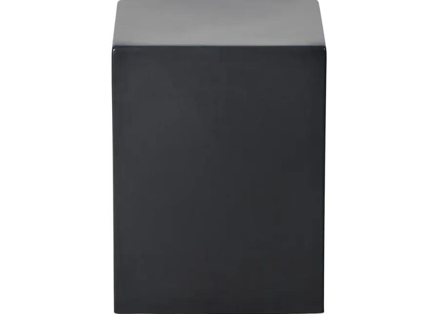 Penda Black Ceramic Outdoor Side Table