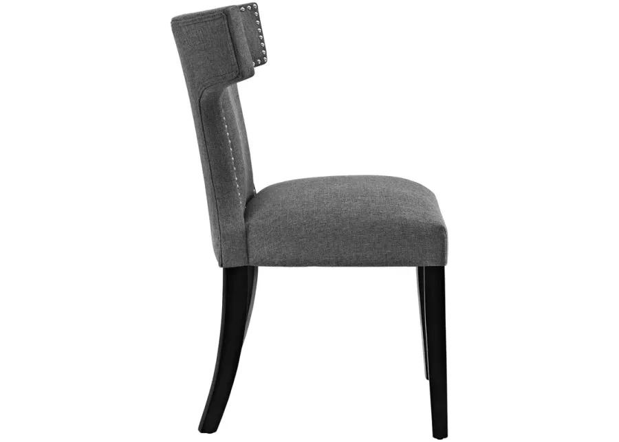 Curve Dining Side Chair Fabric Set of 2