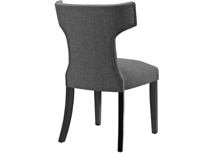 Curve Dining Side Chair Fabric Set of 2