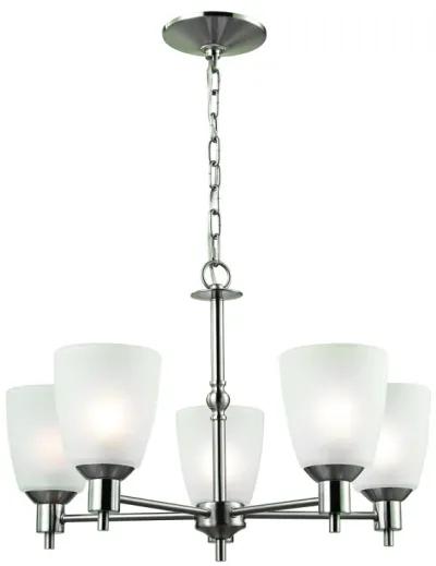 Jackson 22" Wide 5-Light Chandelier - Brushed Nickel