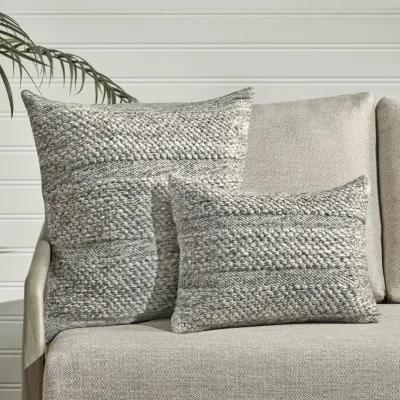 Ford 14"x20" Recycled Fabric Fabric Throw Pillow, Gray