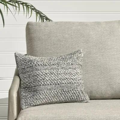 Ford 14"x20" Recycled Fabric Fabric Throw Pillow, Gray