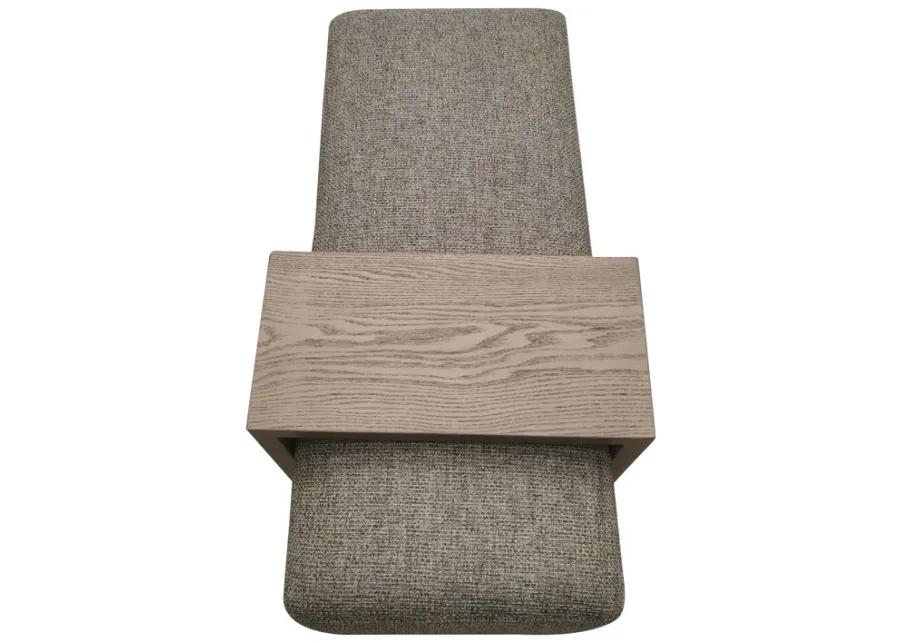 CH Tweed/Multi Peggy Bench/Cocktail Ottoman With Table