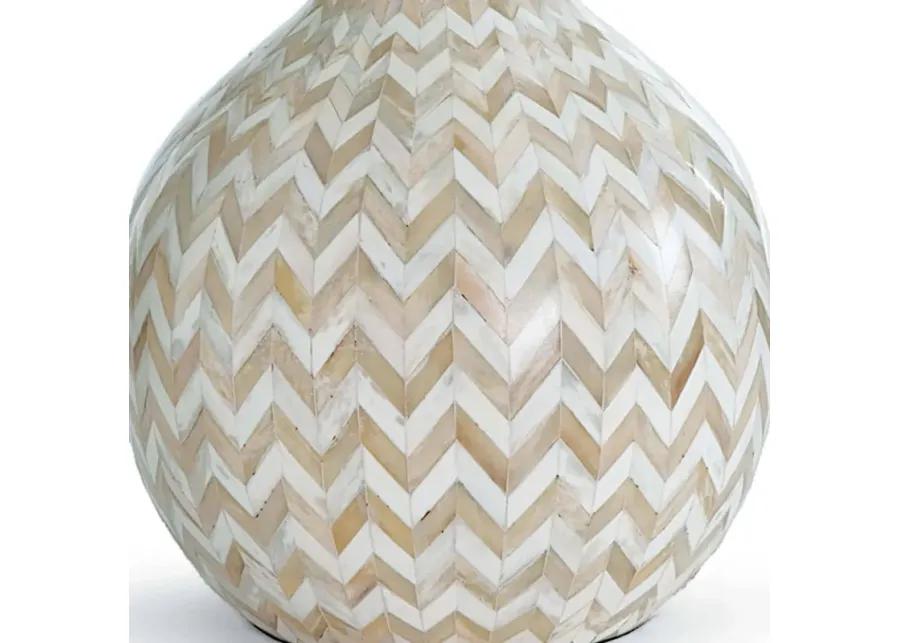 Chevron Bone Table Lamp (Natural)