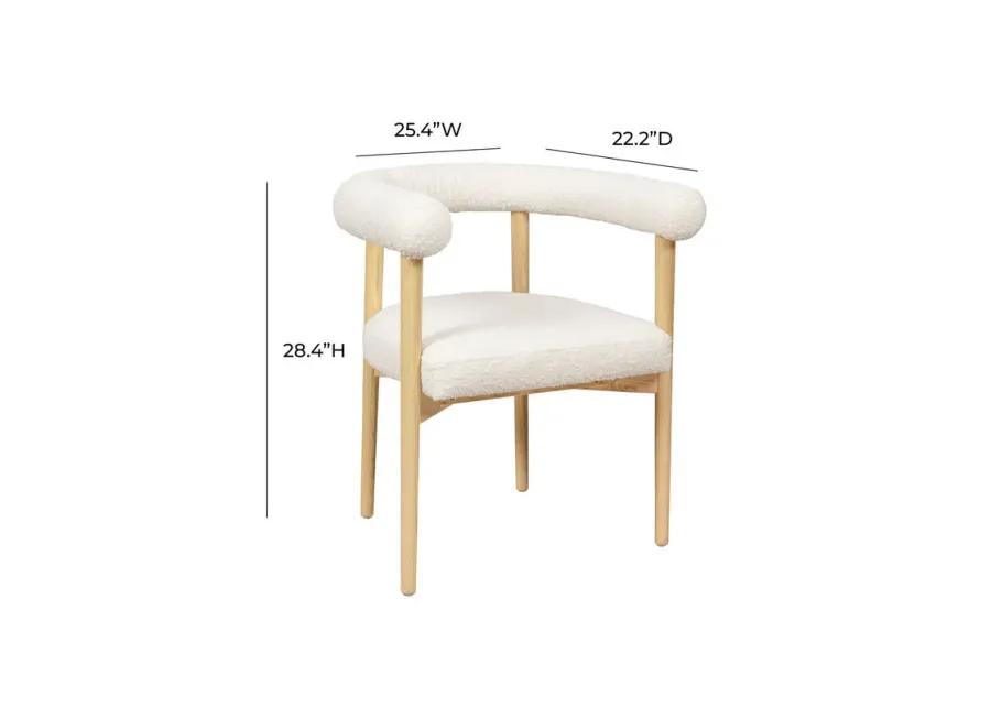 Spara Cream Boucle Dining Chair