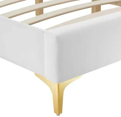 Sutton Queen Performance Velvet Bed Frame