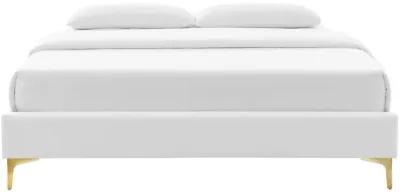 Sutton Queen Performance Velvet Bed Frame