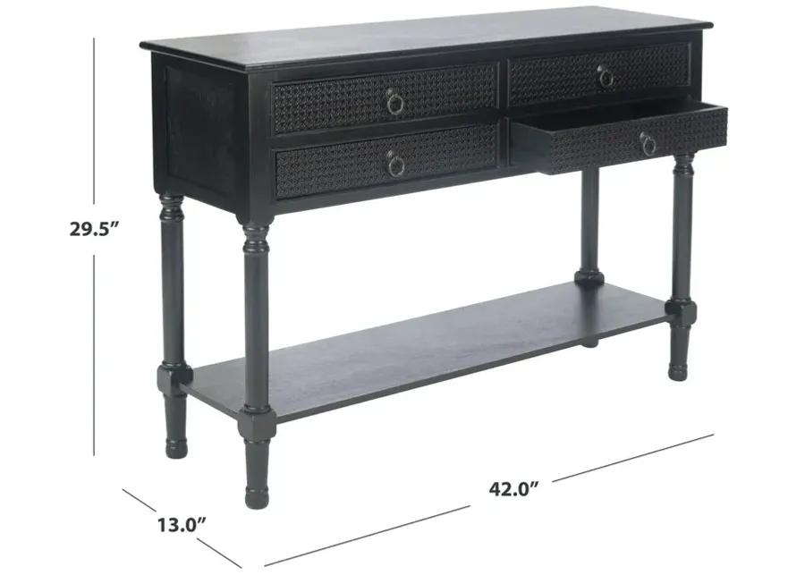 HAINES 4DRW CONSOLE TABLE