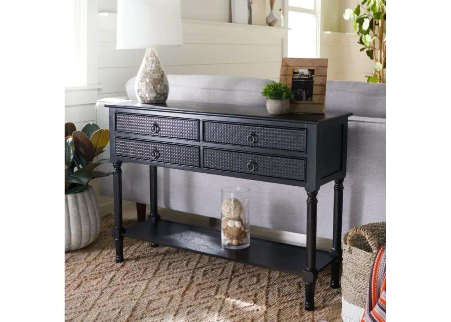 HAINES 4DRW CONSOLE TABLE