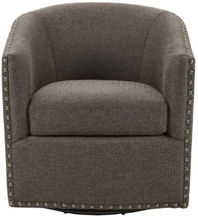 Madison Park Tyler Chocolate Swivel Chair