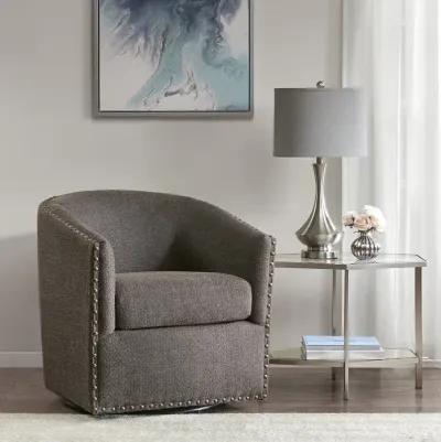 Madison Park Tyler Chocolate Swivel Chair