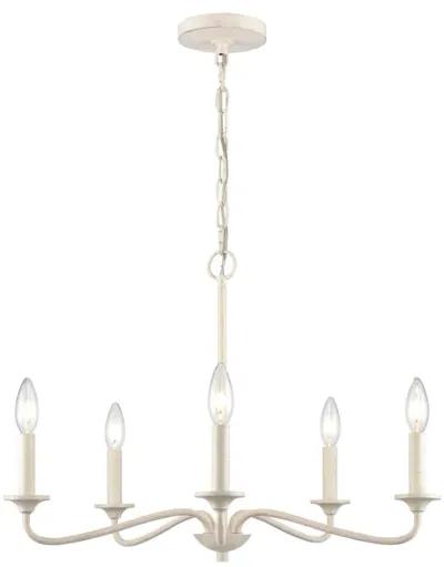 Quinn 24'' Wide 5-Light Chandelier - Antique White