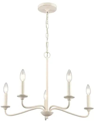 Quinn 24'' Wide 5-Light Chandelier - Antique White