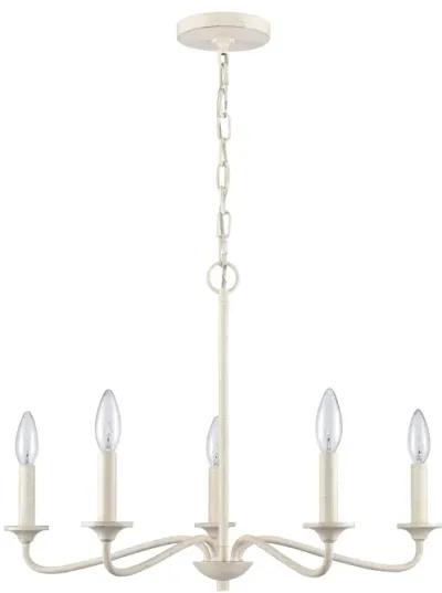 Quinn 24'' Wide 5-Light Chandelier - Antique White