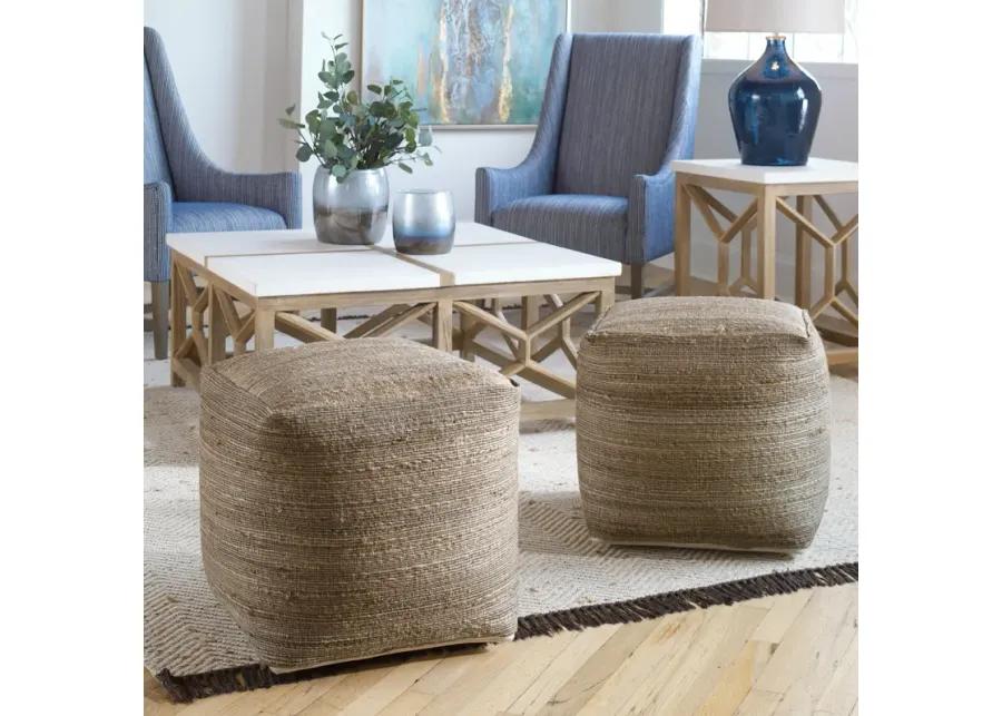 Shiro Beige Pouf