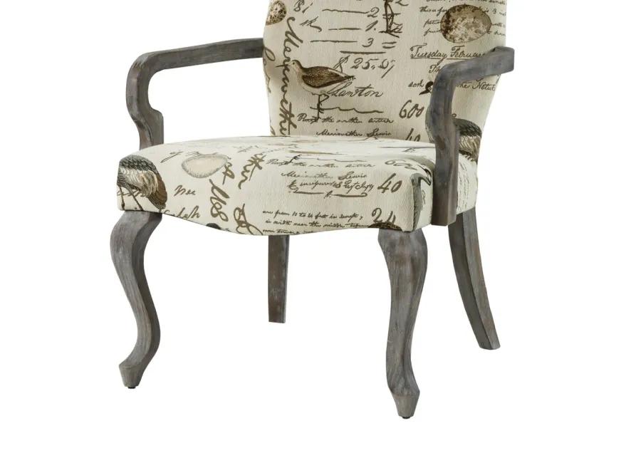 Madison Park Arnau Ivory Multi Accent chair