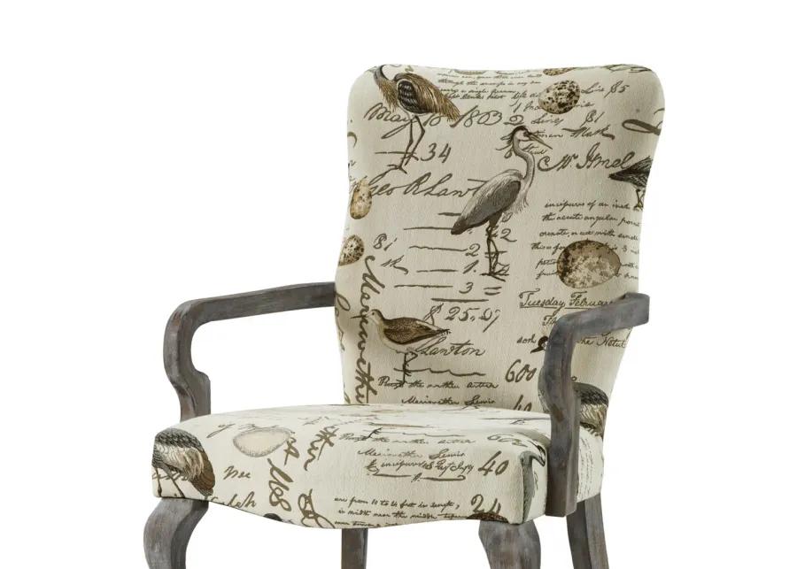 Madison Park Arnau Ivory Multi Accent chair