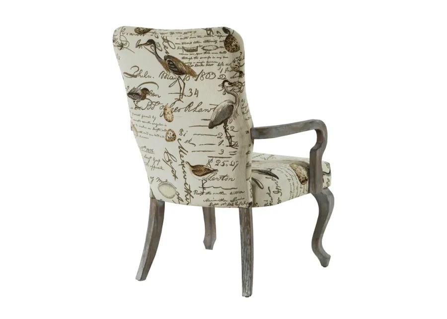 Madison Park Arnau Ivory Multi Accent chair