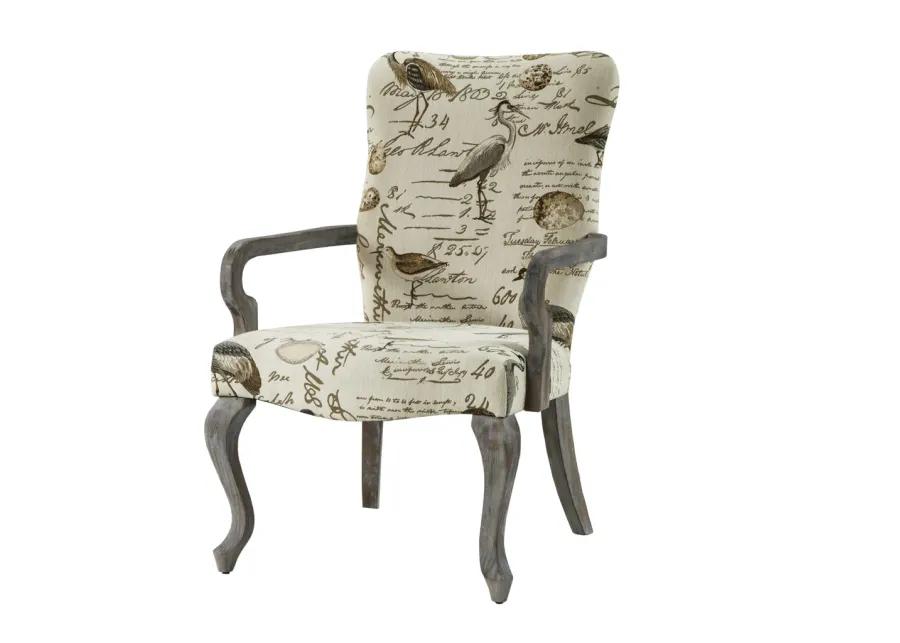 Madison Park Arnau Ivory Multi Accent chair