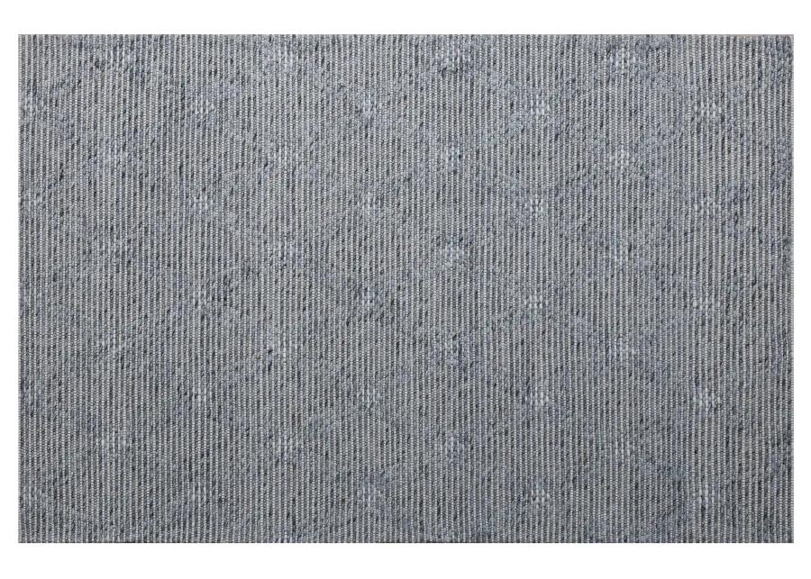 Bigen Blas Sky Blue/Ivory Transitional Diamond Organic Wool Indoor Area Rug, 7'9" x 9'9"