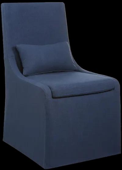 Coley Denim Armless Chair