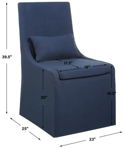 Coley Denim Armless Chair