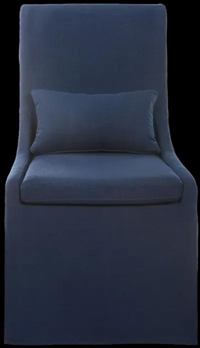 Coley Denim Armless Chair