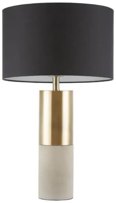 Hampton Hill Fulton Gold/Grey/Black Concrete Table Lamp