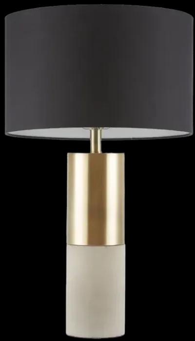 Hampton Hill Fulton Gold/Grey/Black Concrete Table Lamp