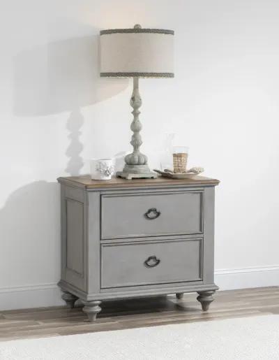 Kingston (Sandalwood Brown + Tweed Gray) Nightstand