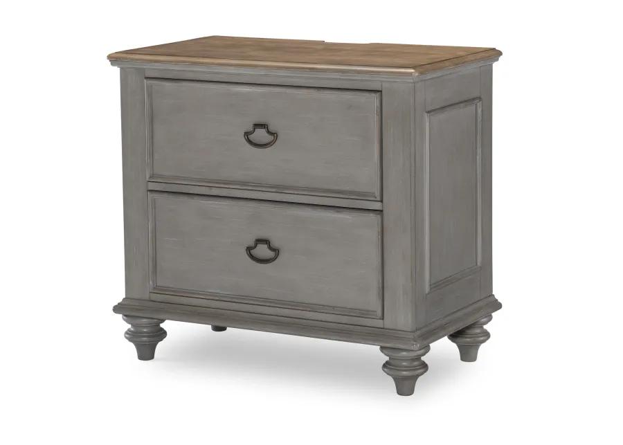 Kingston (Sandalwood Brown + Tweed Gray) Nightstand