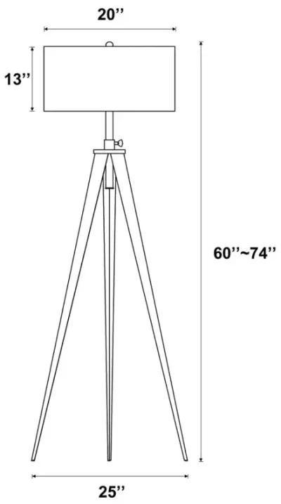 Jimmy Tripod Legs Floor Lamp White And Black