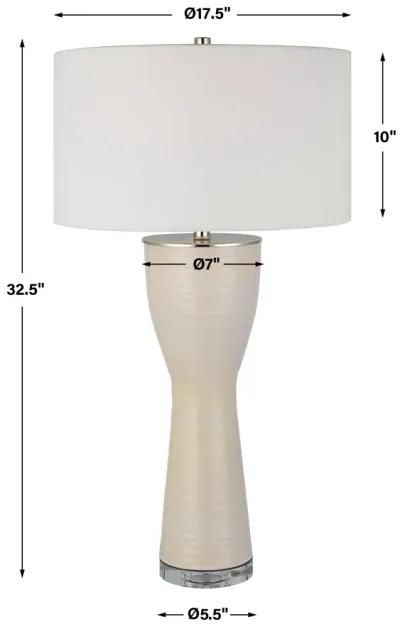 Uttermost Amphora Off-White Glaze Table Lamp