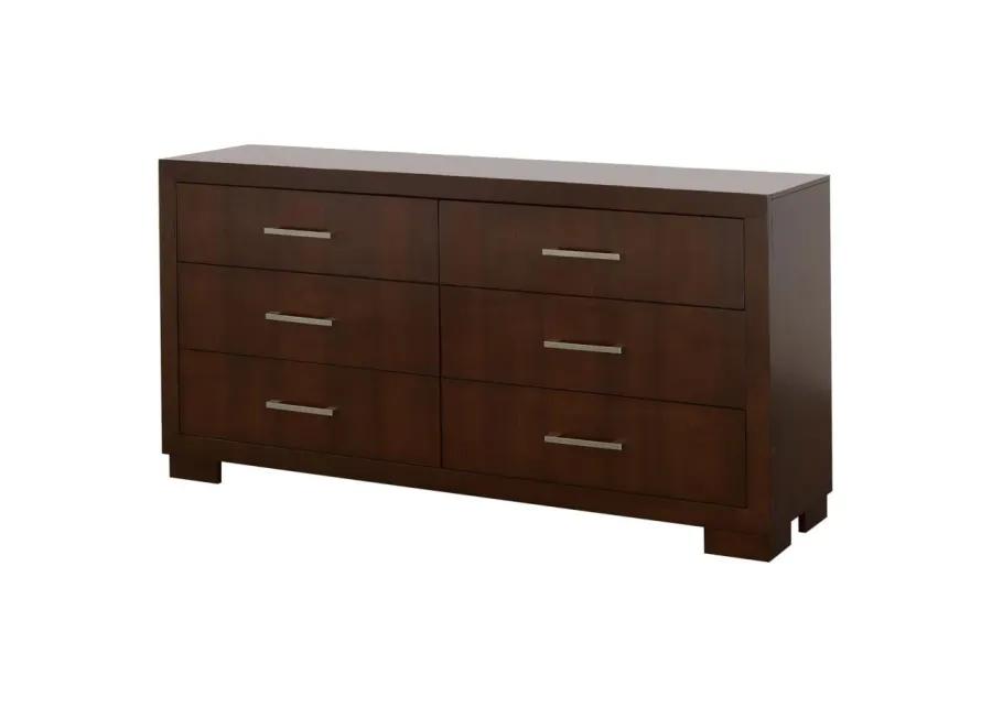 Immanuel 6-Drawer Dresser Cappuccino