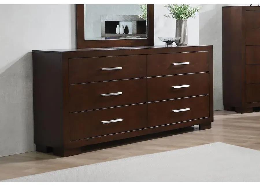 Immanuel 6-Drawer Dresser Cappuccino