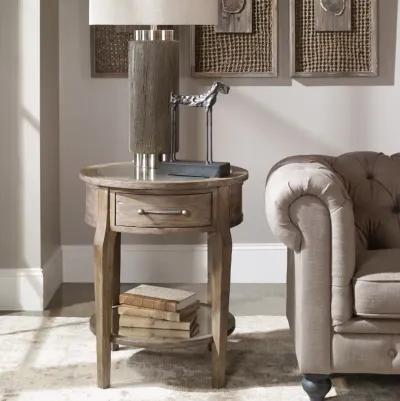 Raelynn Wood Lamp Table