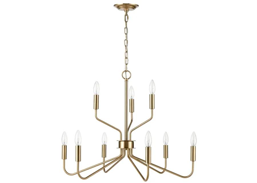 Genista 28" Wide 9-Light Chandelier