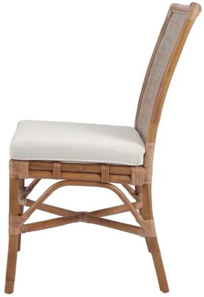 Tatum Rattan Dining Side Chair, Canary Brown (Set of 2)