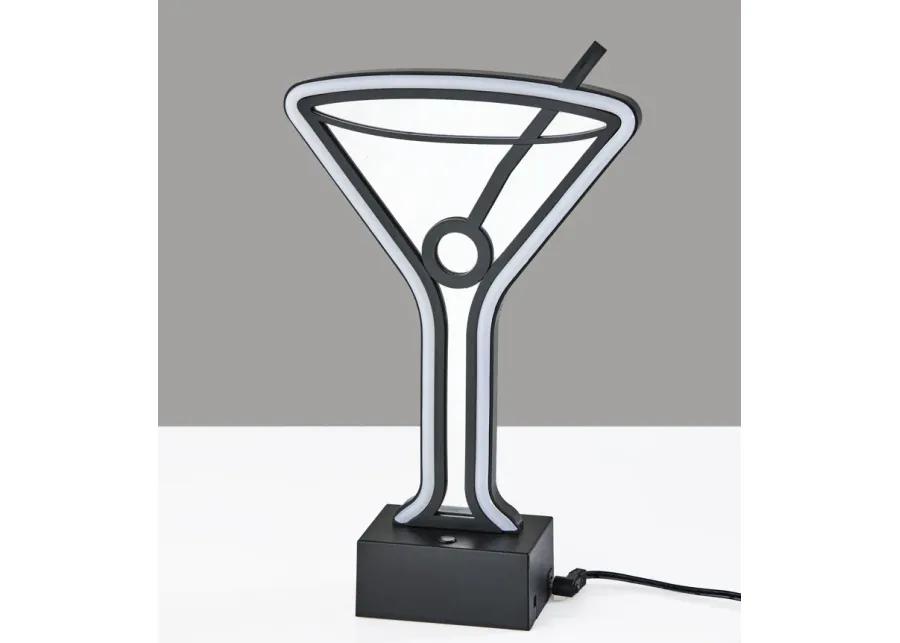 Infinity Neon Martini Glass Table/Wall Lamp