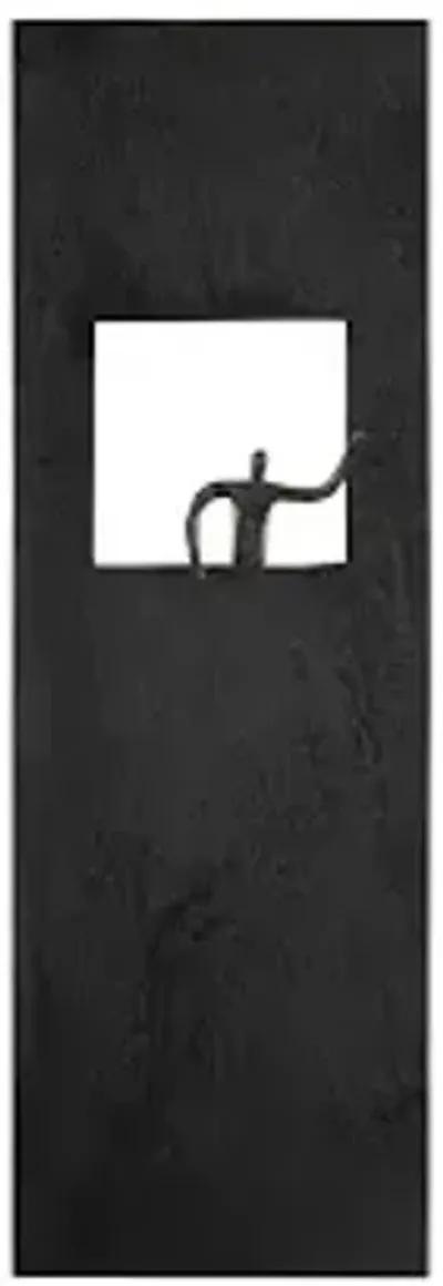 Atlas Wall Decor, Rectangle, Black