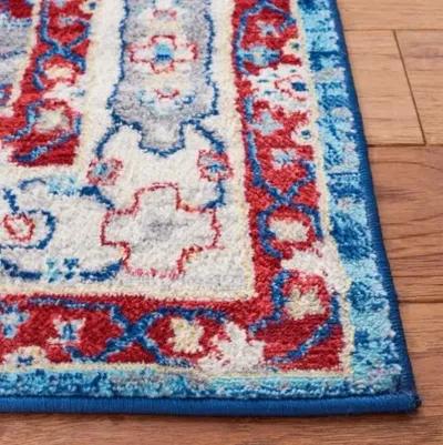 Brentwood 852 Ivory / Red 3' X 5' Small Rectangle Powerloomed Rug